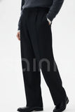 Men custom black pants (Side)