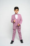 Boys Pink Kids Suits Boys Slim Suit Wedding Outfit for Boys Sainly