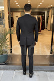 Men’s Formal Three-Piece Suit in Black