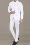 Men White Indian Suit Wedding White Suits Jodhpuri Suits Sainly
