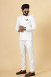 Men White Jodhpuri Suit Indian Bandhgala White Suit Indian Suit Sainly