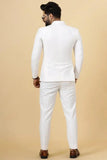 Men White Jodhpuri Suit Indian Bandhgala White Suit Indian Suit Sainly