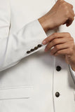 Men White Jodhpuri Suit Bandhgala White Indian Wedding Suits Sainly