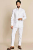 Men White Indian Suit Wedding White Suits Jodhpuri Suits Sainly