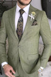 Buy Classic Olive Green Lycra Vest Coat for Men