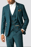 Men Tweed Waistcoat and Pant Suit Formal Wedding and Party Wear