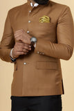 Men's Camel Brown Traditional Wear