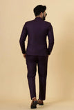 Men's Purple Wedding Jodhpuri Suit