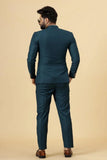 Men's Teal Blue Designer Jodhpuri Suit