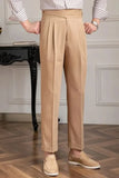 Men’s Gurkha Pants Tailored Beige Trouser Stylish Gift For Him