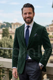 Men’s emerald green formal dinner jacket