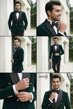 Emerald green wedding wear tuxedo coat