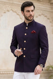 Men’s Purple Jodhpuri Bandhgala Coat – Indian Wedding Wear