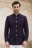 Men’s Purple Jodhpuri Bandhgala Coat – Indian Wedding Wear