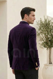 Purple velvet Indian wedding Bandhgala jacket