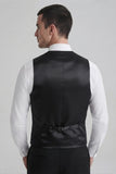 White formal wedding wear waistcoat for men (Back)