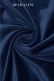 Sainly Navy Blue Velvet Fabric Swatches INH.No1174