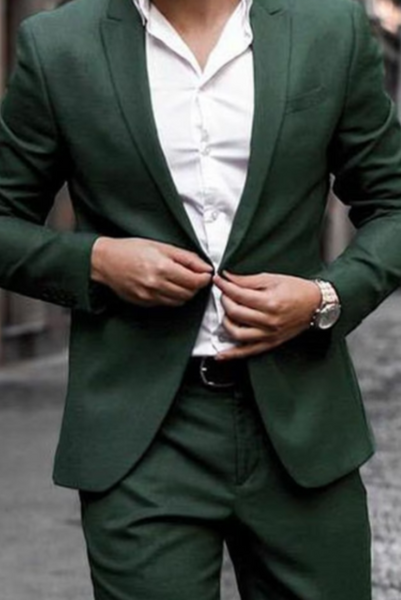 Green Formal Blazer Elegant Fashion Coat Green Wedding Wear Gift Formal Fashion Blazer Men Green Coat 50