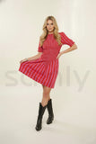 Stylish women's smocked dress for casual occasions