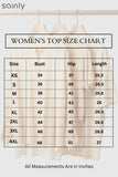 Sainly Women Top Size Chart