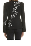 Women Black Embroidery Suit