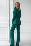 Women Teal Green 3 Piece Suit