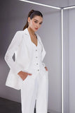 Women White 3 Piece Suit