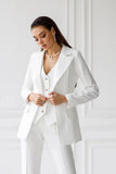 Women White 3 Piece Suit