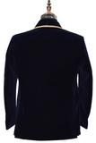 Men Smoking Black Jacket Velvet Black Coat Winter Black Jackets Sainly