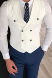 Men White Vest Coat Wedding Waistcoat Formal Event Vest Coat Sainly