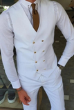Men White Vest Coat Wedding Waistcoat Formal Event Waistcoat Sainly