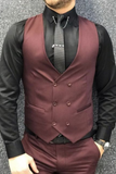 Men Wine Vest Coat Wedding Waistcoat Formal Event Waistcoat Sainly
