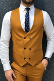 Men Waistcoat Mustard Slim Fit Waistcoat Wedding Wear Outwear Sainly