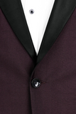 Men 2 Piece Suit Wine Tuxedo Suit Wedding Wine Suit bespoke Sainly