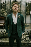 Men Emerald 3 Piece Suit | Green Wedding Suit | Dinner Suit | Sainly