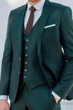 Slim Fit Three Piece Green | Men Suit Wedding | Dinner Suit | Sainly