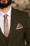 Men Olive Green Suit Three Piece Suit Wedding Beach Suit Sainly
