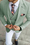 Men There Piece Suit Green Slim Fit Suit Wedding Suit SAINLY