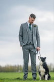 Men Grey Winter Suits | Tweed Suit 3 Piece | Wedding & Dinner Suits | Sainly