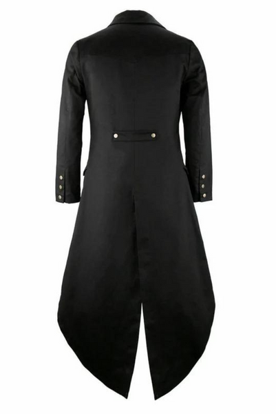 Men Black Tailcoat | Vintage Tail Coat | Matrix Coat | Sainly