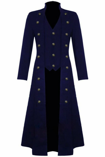 ジャケット・アウター kavalFish tail long coat col.sax blue kavalFish tail long coat col.sax blue Men Tailcoat Blue | Trench