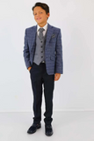 Boys Check Tweed 3 Piece Suit | Wedding Suit | Part Wear Suit | Sainly