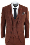Men Brown Tweed Suit | Wedding Suit | Winter Tweed Suits | Sainly