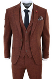 Men Brown Tweed Suit | Wedding Suit | Winter Tweed Suits | Sainly