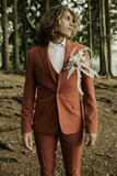 Men Rust 3 Piece Suit | Wedding Suit | Dinner Suits | Sainly