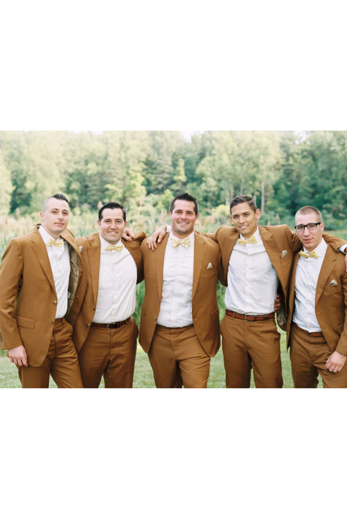 Men 2 Piece Suit Yellow | Wedding Suit | Groom Wedding Suit | Sainly