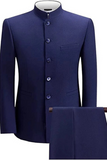 Indian Maharaja Suit Blue Jodhpuri Bandgala Suit Wedding Suit Sainly