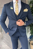 Men Blue Suit 3 Piece Suit Beach Wedding Suit Slim Fit Suit Sainly