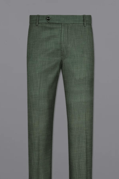 Men's Burgundy Pants Male Casual Solid Color Comfortable Quality Pure Color  Trouser