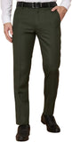 Men's Olive Green Formal Dress Pants